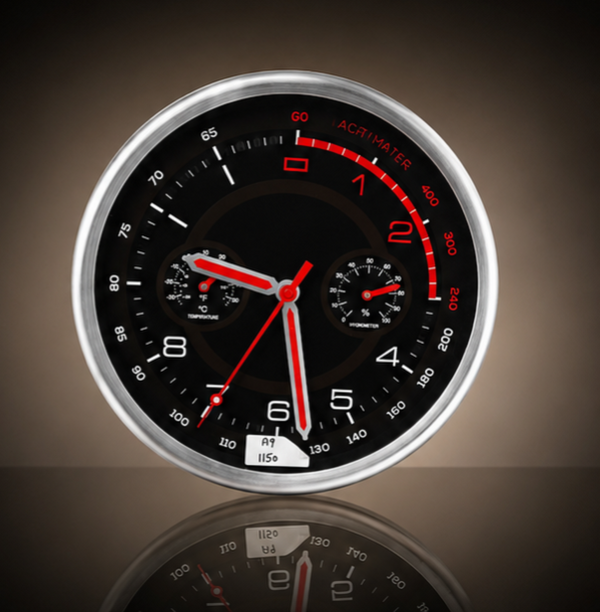 Velocity Racer Speedometer Wall Clock